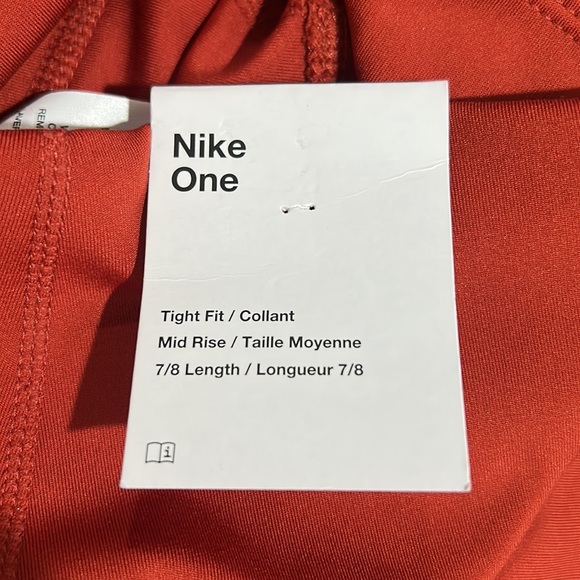 Nike One 7/8 Leggings- Size M- NWT - Picture 11 of 12